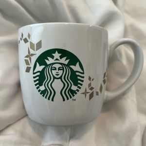 Starbucks White Holiday Mug 2013